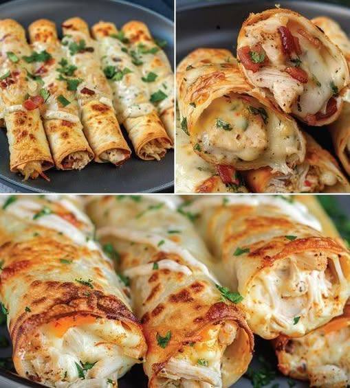 🥓 Chicken Bacon Ranch Roll-Ups