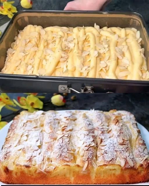🍎 Apple Milk Cake (Soft & Melt-in-the-Mouth)